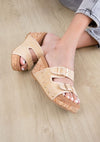 CADE Women's Cork Wedge Platform Sandals-Sandals-Reef Love