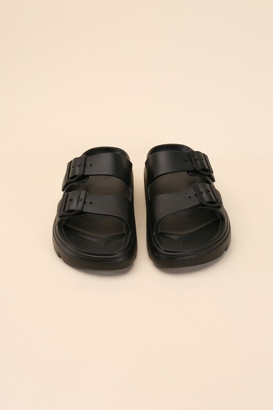 CAIRO-1 Buckle Strap Slides-Reef Love