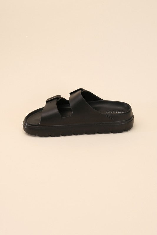 CAIRO-1 Buckle Strap Slides-Reef Love