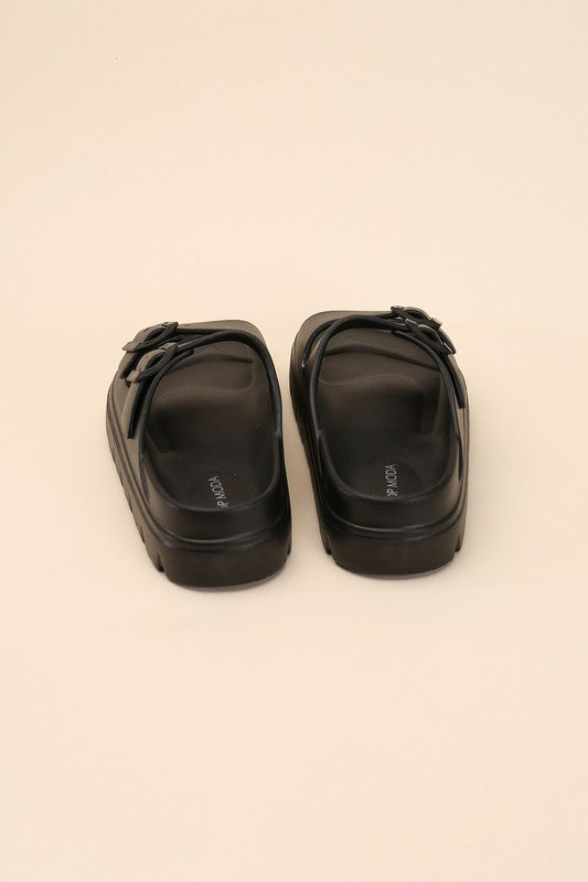 CAIRO-1 Buckle Strap Slides-Reef Love