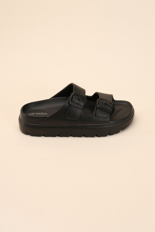 CAIRO-1 Buckle Strap Slides-Reef Love