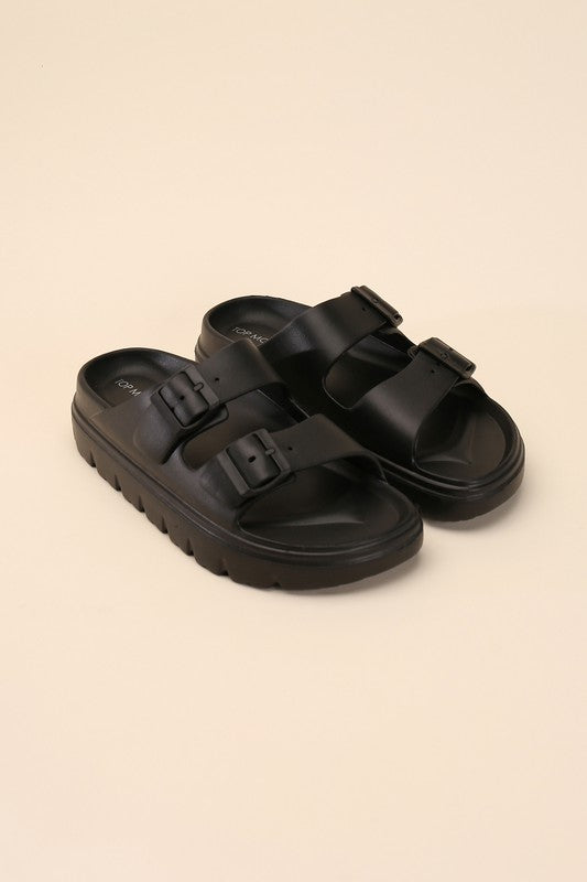 CAIRO-1 Buckle Strap Slides-Reef Love