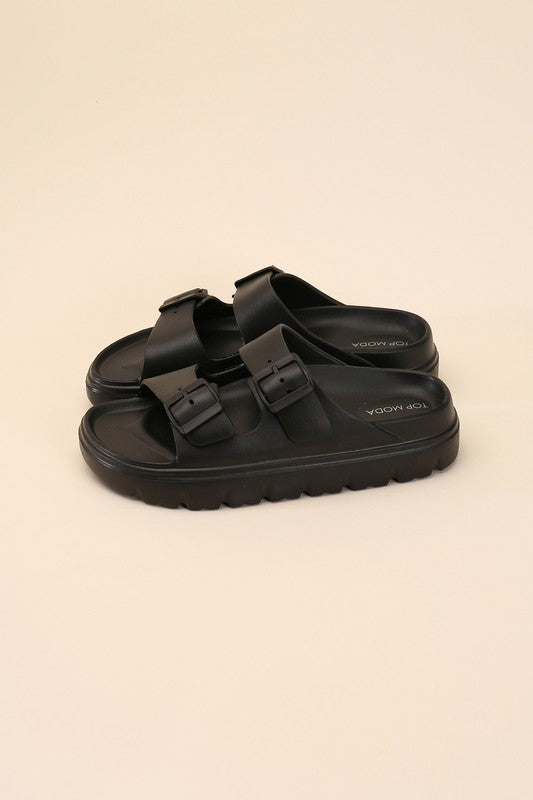 CAIRO-1 Buckle Strap Slides-Reef Love