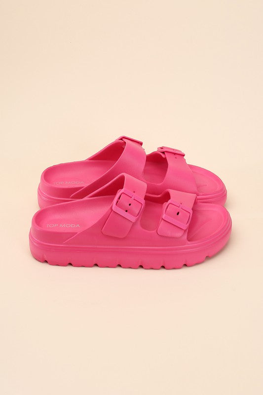 CAIRO-1 Buckle Strap Slides-Reef Love