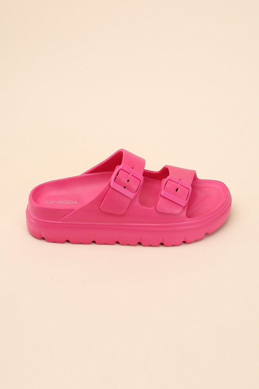 CAIRO-1 Buckle Strap Slides-Reef Love