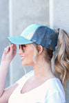 CC Glitter Messy Bun Hat Cap-Reef Love
