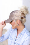 CC Glitter Messy Bun Hat Cap-Reef Love
