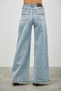 Saige High Rise Wide Leg Jeans, Light Wash-SAIGE DENIM-Reef Love