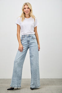 Saige High Rise Wide Leg Jeans, Light Wash-SAIGE DENIM-Reef Love
