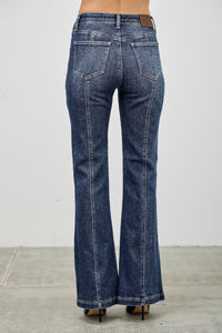 Saige High Rise Boot Cut Flare With Seam Detail Jeans-SAIGE DENIM-Reef Love