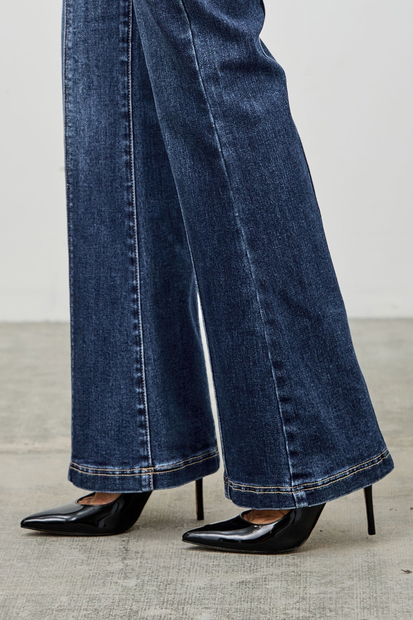 Saige High Rise Boot Cut Flare With Seam Detail Jeans-SAIGE DENIM-Reef Love