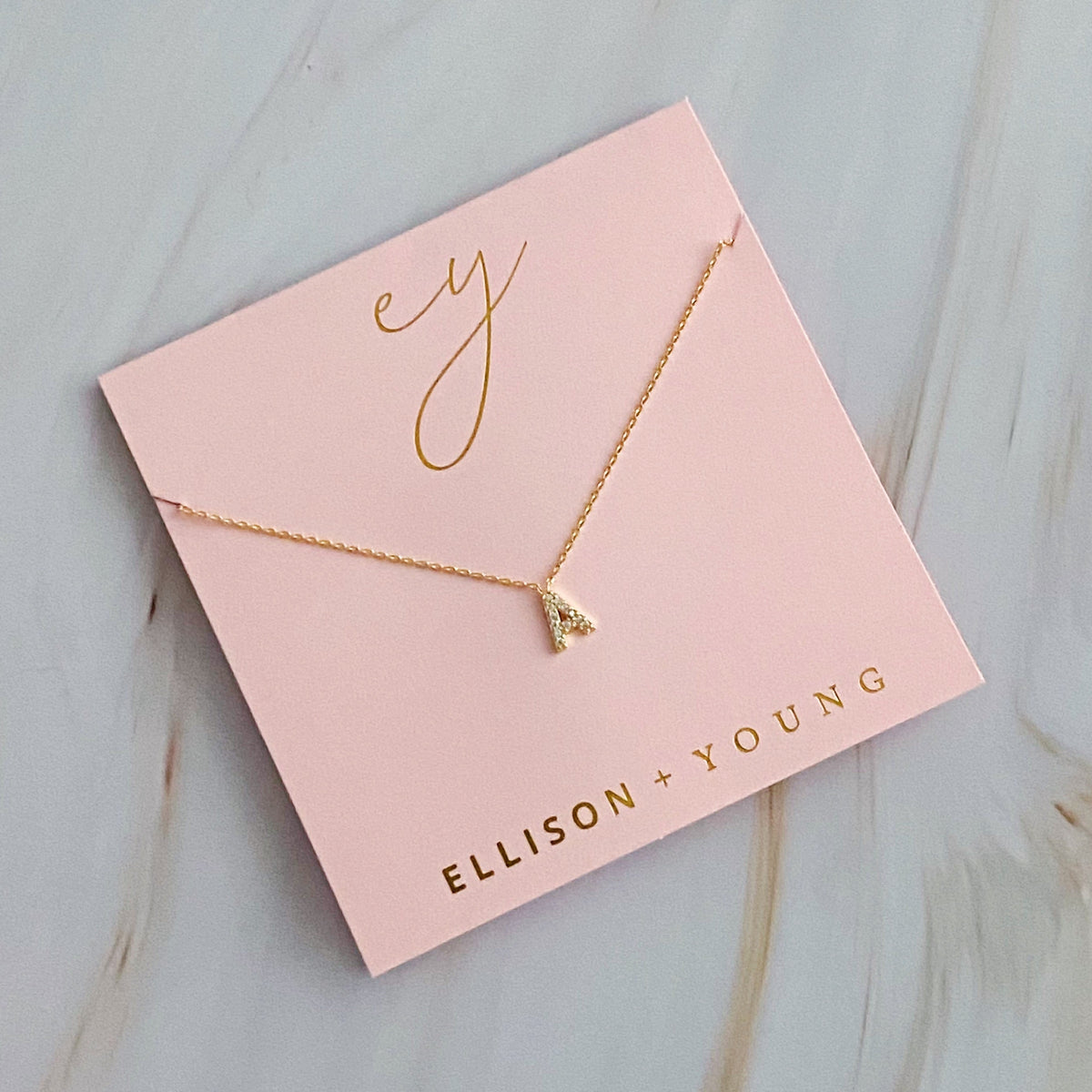 Understated Beauty Initial Necklace-Jewelry & Accessories - Necklaces & Pendants - Pendant Necklaces-Reef Love