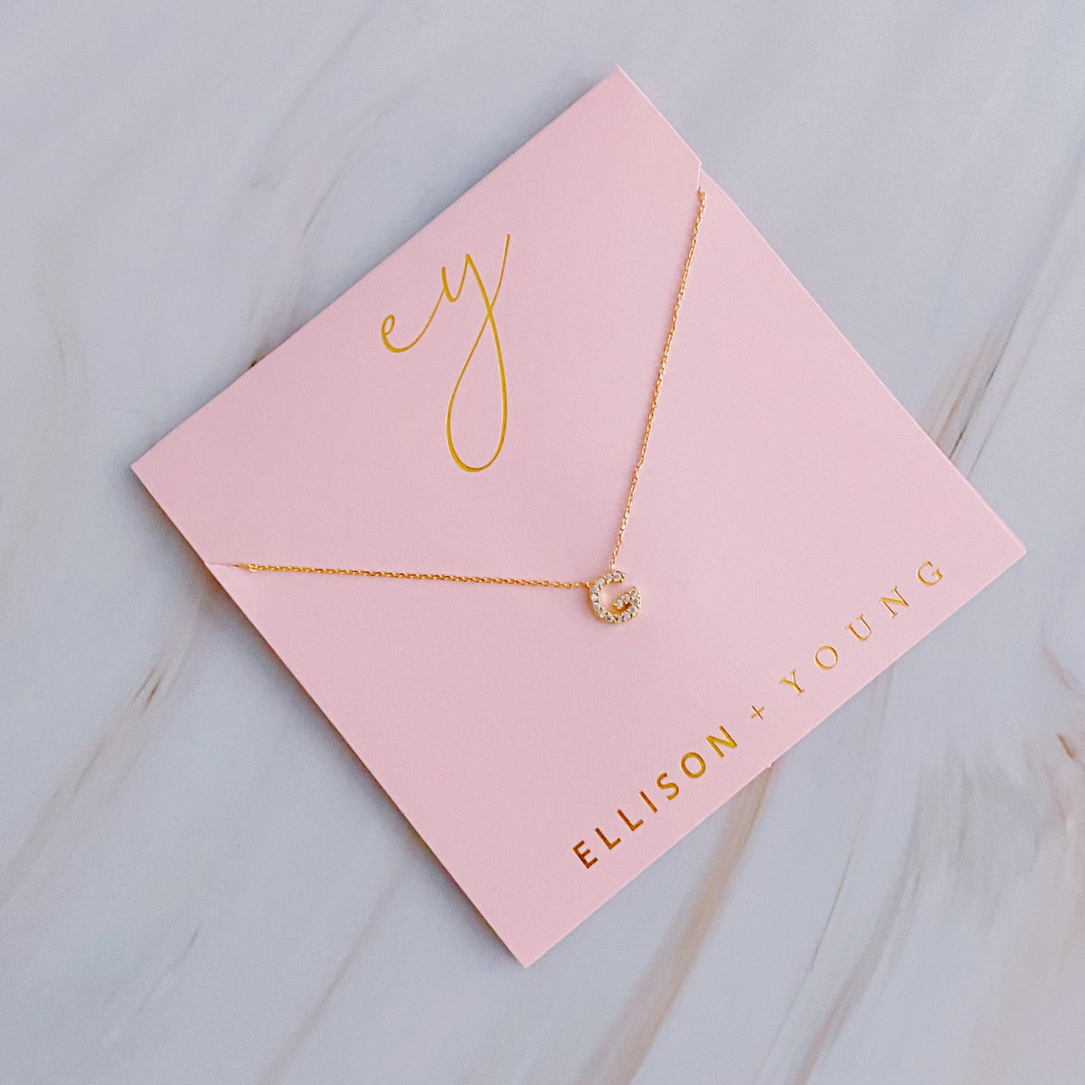 Understated Beauty Initial Necklace-Jewelry & Accessories - Necklaces & Pendants - Pendant Necklaces-Reef Love