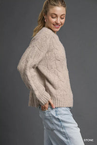 Cable Knit Cozy Sweater-Reef Love