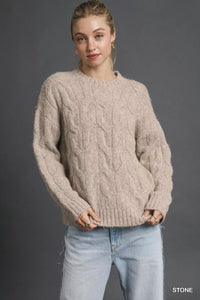 Cable Knit Cozy Sweater-Reef Love