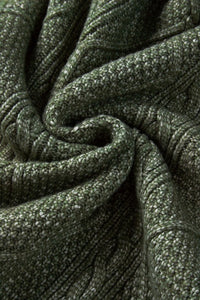 Cable Knit Drop Shoulder Sweater Dress