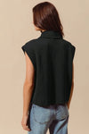 Shop Cable Quilting Stitch Button Up Knit Vest-Elevate your fall layers with our cable quilting stitch button-up knit vest. Featuring textured cable knit, functional pockets, and a structured silhouette perfect for layering.-available at Reef Love online boho-chic boutique