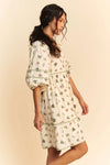 Cactus Printed Poplin Mini Dress-Add a playful twist to your warm-weather wardrobe with this women's Cactus Printed Poplin Mini Dress—a must-have for fans of fun, breezy summer staple dresses. -Reef Love Boho-Chic Boutique