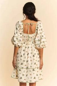 Cactus Printed Poplin Mini Dress-Add a playful twist to your warm-weather wardrobe with this women's Cactus Printed Poplin Mini Dress—a must-have for fans of fun, breezy summer staple dresses. -Reef Love Boho-Chic Boutique