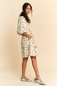 Cactus Printed Poplin Mini Dress-Add a playful twist to your warm-weather wardrobe with this women's Cactus Printed Poplin Mini Dress—a must-have for fans of fun, breezy summer staple dresses. -Reef Love Boho-Chic Boutique