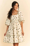 Cactus Printed Poplin Mini Dress-Add a playful twist to your warm-weather wardrobe with this women's Cactus Printed Poplin Mini Dress—a must-have for fans of fun, breezy summer staple dresses. -Reef Love Boho-Chic Boutique