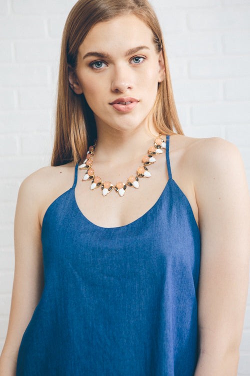 Calliope Collar Necklace | Blush-Lovoda-Reef Love