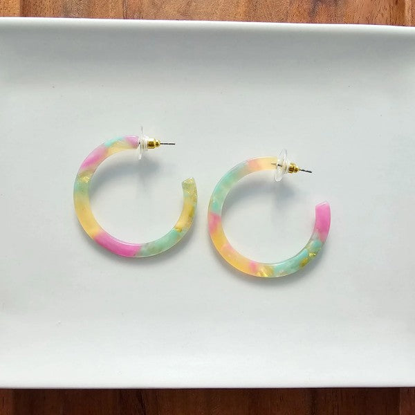 Camy Hoops - Tropical Delight-Jewelry & Accessories - Earrings - Hoop Earrings-Reef Love