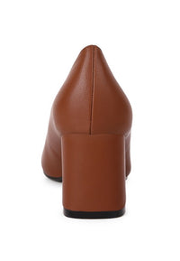 Casey Metallic Detail Block Heel Pumps- Boho Chic Styles by Reef Love