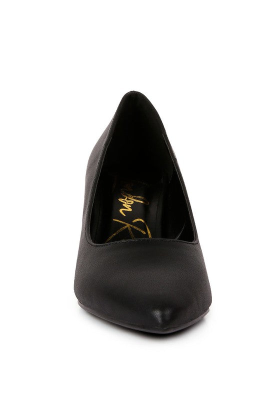 Casey Metallic Detail Block Heel Pumps- Boho Chic Styles by Reef Love