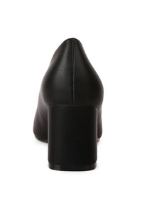 Casey Metallic Detail Block Heel Pumps- Boho Chic Styles by Reef Love