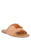 Shop Cedar Handwoven Natural Tassel Slide Sandals-available at Reef Love online boho-chic boutique
