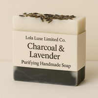 Charcoal & Lavender Purifying Handmade Soap