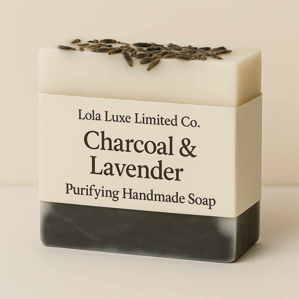 Charcoal & Lavender Purifying Handmade Soap