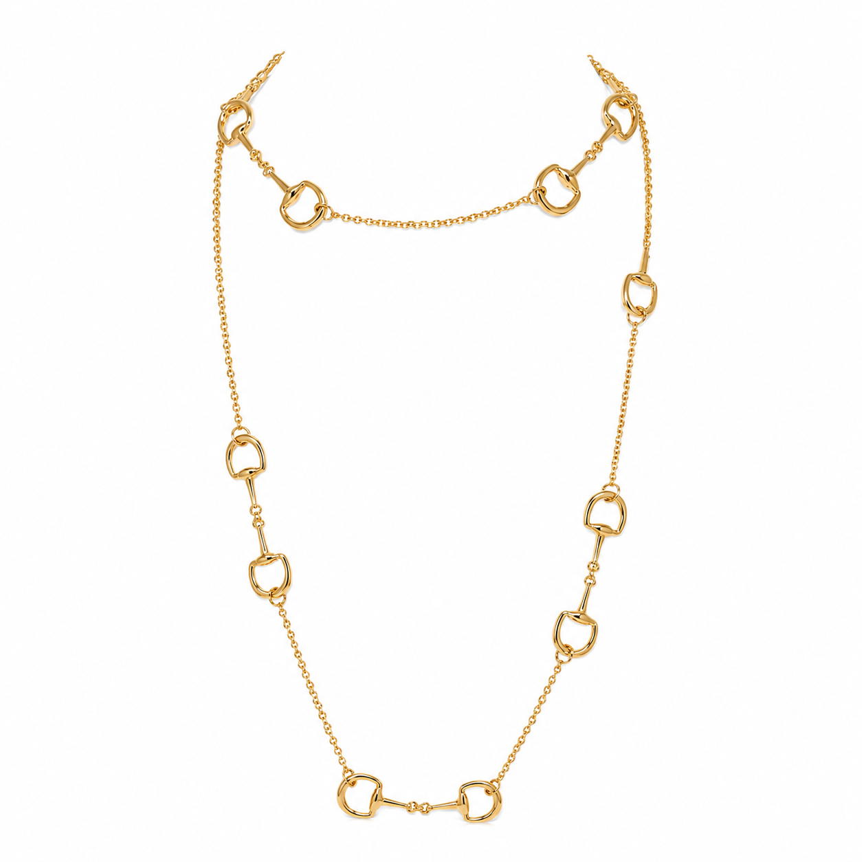 Polo Link Chain Necklace or Belt, Gold