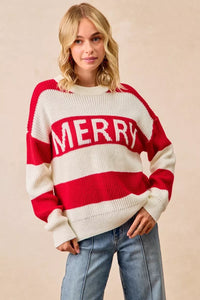 Christmas Merry Lettering Sweater
