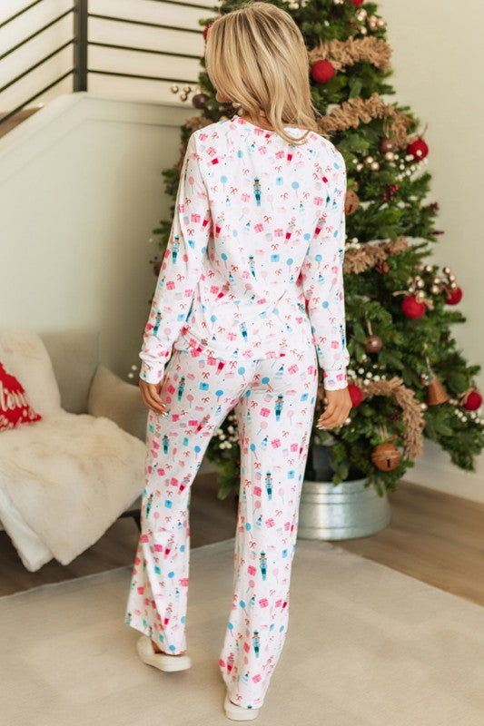 Christmas Nutcracker Top and Pants Pajama Set-Reef Love