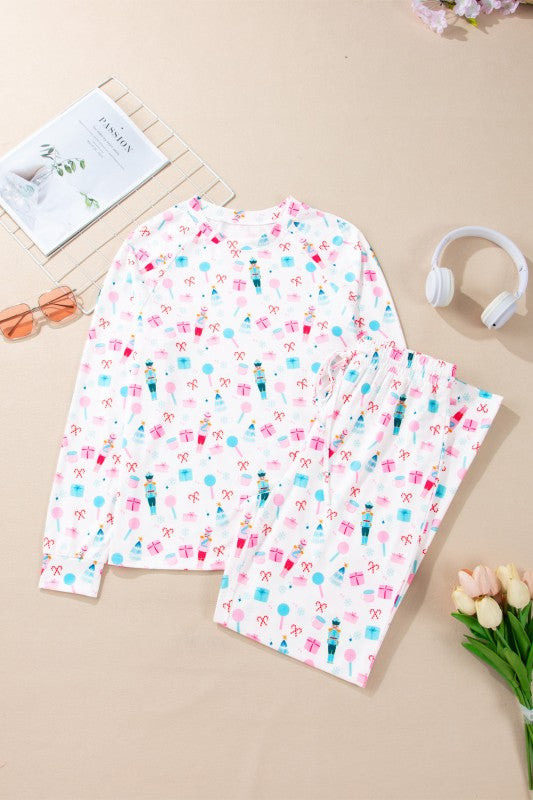 Christmas Nutcracker Top and Pants Pajama Set-Reef Love