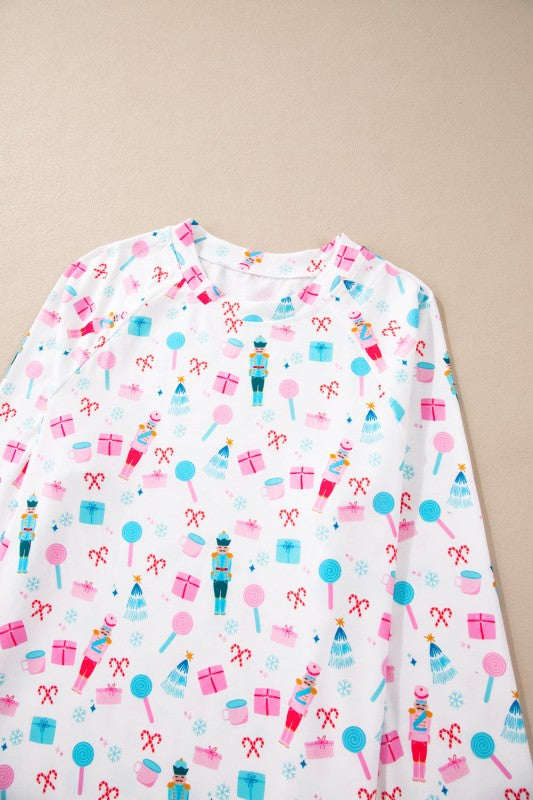 Christmas Nutcracker Top and Pants Pajama Set-Reef Love