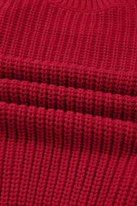 Christmas Plaid Ribbon Short Sleeve Sweater-Reef Love