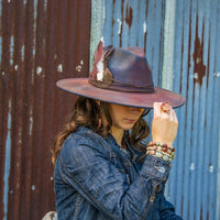 Chunky Aqua Terra Slab on Hammered Cuff Ring Base- Boho Chic Styles by Reef Love