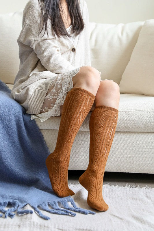 Classic Knit Calf Socks- Boho Chic Styles by Reef Love