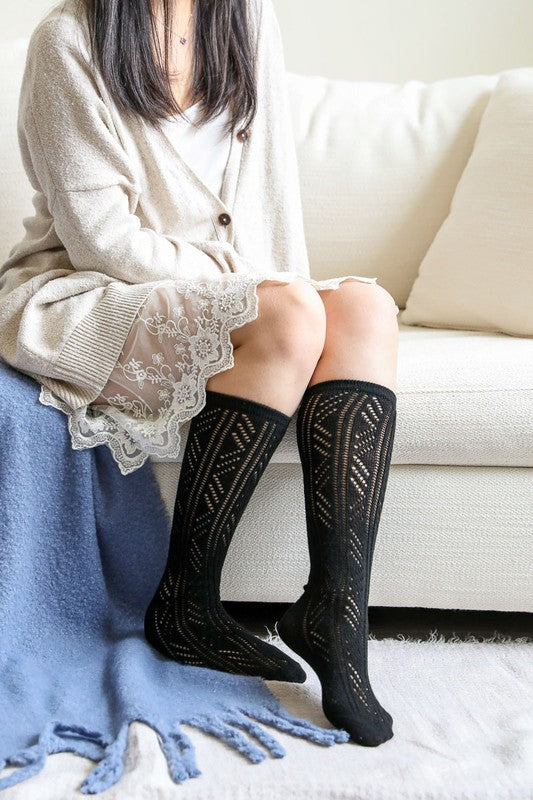 Classic Knit Calf Socks- Boho Chic Styles by Reef Love