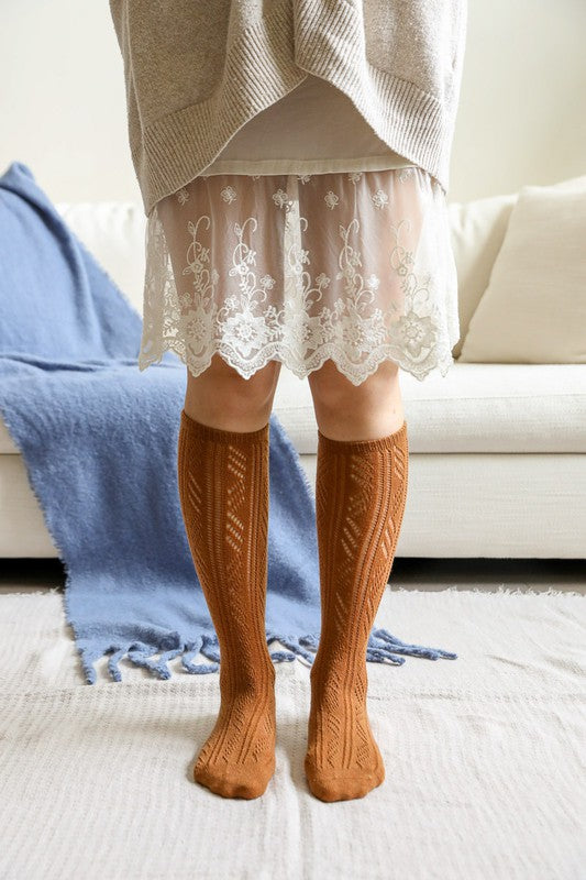 Classic Knit Calf Socks- Boho Chic Styles by Reef Love