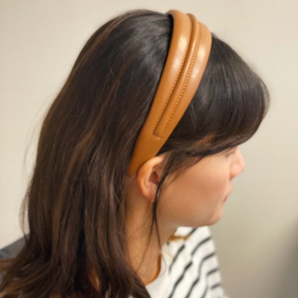 Classy Vegan Leather Headband-Reef Love