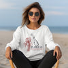 Claws & Champagne Lobster Club Graphic Sweatshirt-Claws & Champagne sweatshirt—vintage coastal vibes with a splash of sass. Perfect for Maine lobster boils, beach days, or your next brunch by the bay.-Reef Love