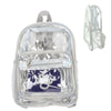 Clear Transparent Stadium Approved Backpack-Clear Transparent Stadium Approved Backpack: Stay event-ready with this clear transparent backpack, designed to meet stadium and event bag policies.