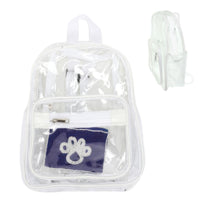 Clear Transparent Stadium Approved Backpack-Clear Transparent Stadium Approved Backpack: Stay event-ready with this clear transparent backpack, designed to meet stadium and event bag policies.