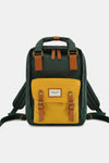 Contrast Buckle Waterproof Nylon Backpack Bag