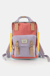 Contrast Buckle Waterproof Nylon Backpack Bag