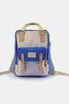 Contrast Buckle Waterproof Nylon Backpack Bag